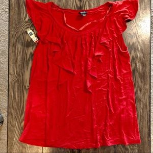 Kenneth Cole Reaction Adorable Red Blouse